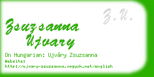 zsuzsanna ujvary business card