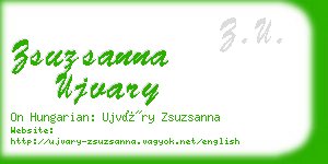 zsuzsanna ujvary business card